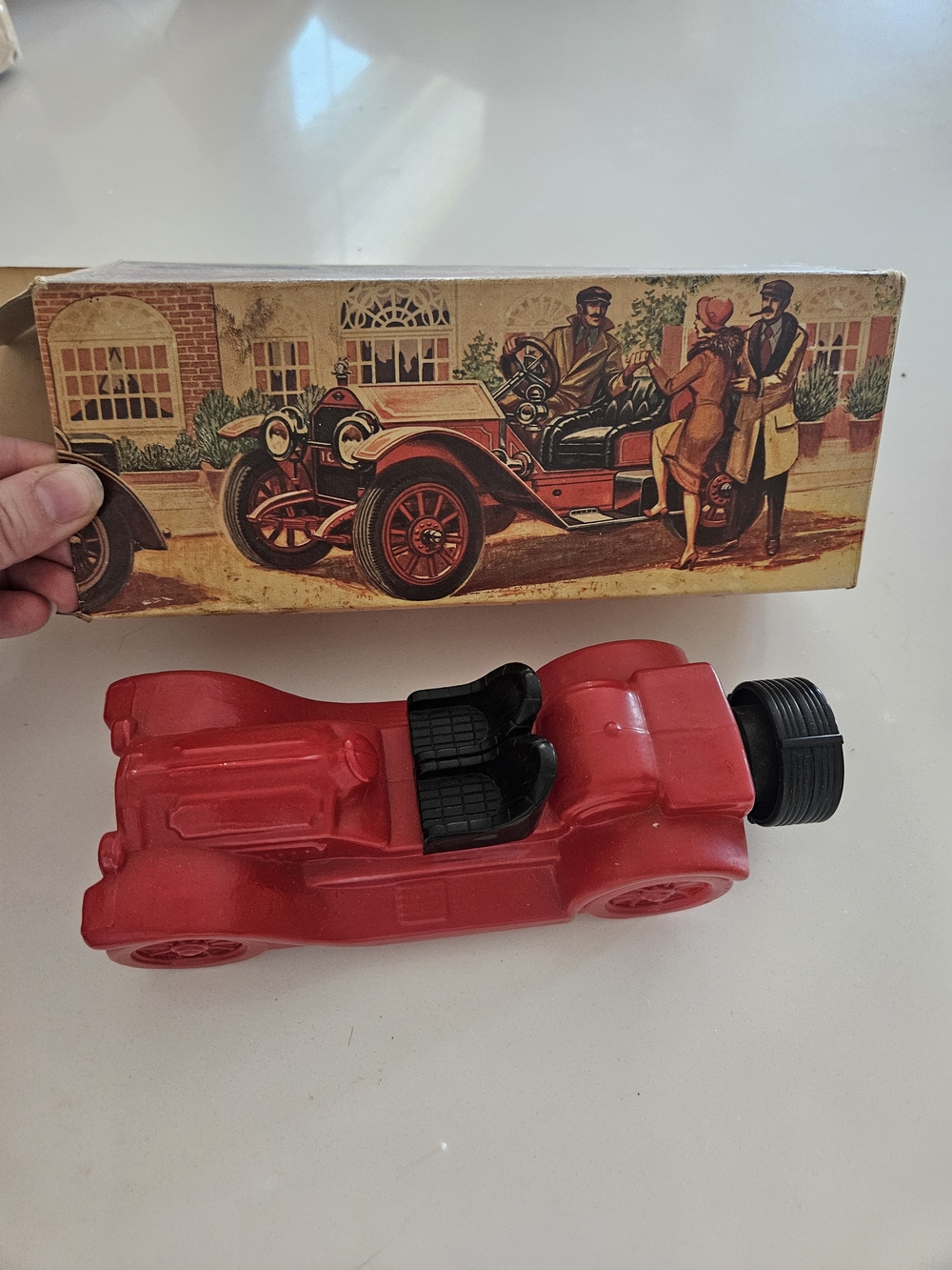 Vintage Red Car Avon After Shave